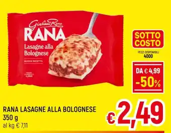 A&O RANA LASAGNE ALLA BOLOGNESE 350 g offerta