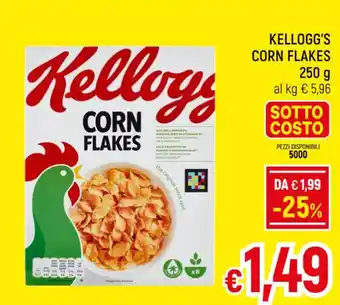A&O KELLOGG'S CORN FLAKES 250 g offerta
