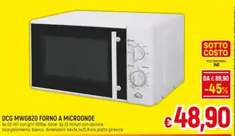 A&O DCG MWG820 FORNO A MICROONDE offerta