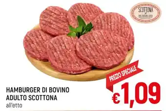 A&O HAMBURGER DI BOVINO ADULTO SCOTTONA offerta