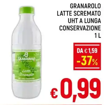 A&O GRANAROLO LATTE SCREMATO UHT A LUNGA CONSERVAZIONE 1 L offerta