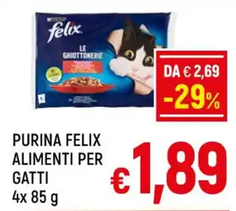 A&O PURINA FELIX ALIMENTI PER GATTI 4x 85 g offerta