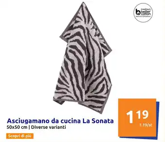 Action Asciugamano da cucina La Sonata 50x50 cm | Diverse varianti offerta