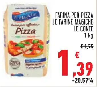 Conad FARINA PER PIZZA LE FARINE MAGICHE LO CONTE 1 kg offerta