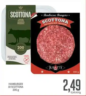 Supermercati Piccolo HAMBURGER DI SCOTTONA 200 g offerta