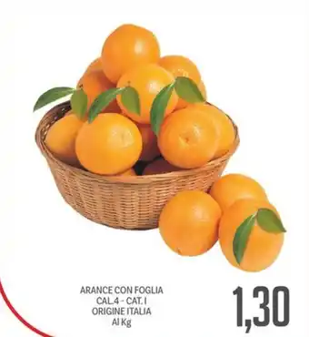 Supermercati Piccolo ARANCE CON FOGLIA offerta