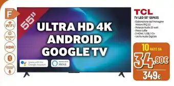 Expert TCL TV LED 55" 55P635 offerta