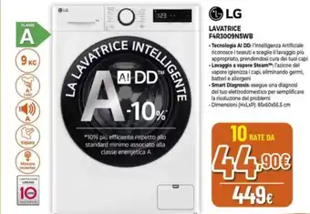 Expert LG LAVATRICE F4R3009NSWB offerta