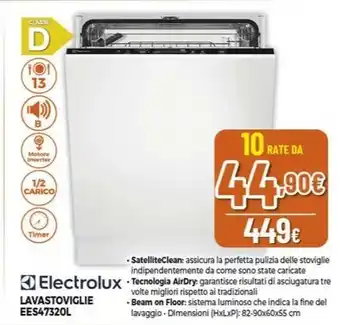 Expert Electrolux LAVASTOVIGLIE EES47320L offerta