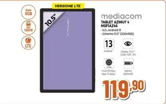 Expert mediacom TABLET AZIMUT 4 MSP1AZ46 offerta