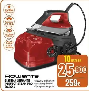 Expert Rowenta SISTEMA STIRANTE PERFECT STEAM PRO DG8644 offerta