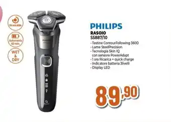 Expert PHILIPS RASOIO S5887/10 offerta