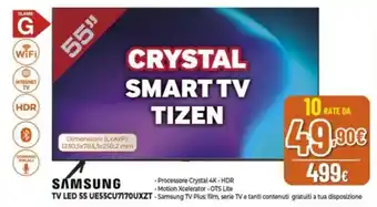 Expert SAMSUNG TV LED 55 UE55CU7170UXZT offerta
