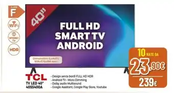 Expert TCL TV LED 40" 40S5400A offerta