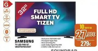 Expert SAMSUNG TV LED FHD 32" UE32T5372CUXZT offerta