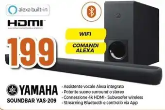 Expert YAMAHA SOUNDBAR YAS-209 offerta