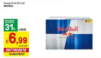 Iper La Grande Energy Drink 25 cl x8 RED BULL offerta