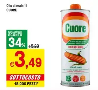 Iper La Grande Olio di mais 1 l CUORE offerta