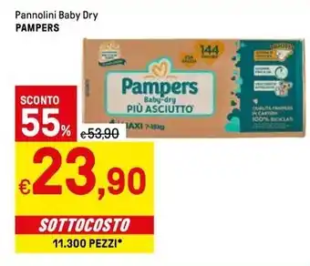 Iper La Grande Pannolini Baby Dry PAMPERS offerta