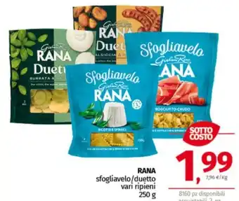 Pam RANA sfogliavelo/duetto vari ripieni offerta