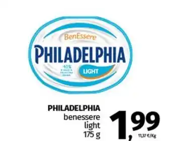 Pam PHILADELPHIA benessere light 175 g offerta