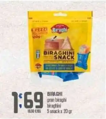 Ottimo Market BIRAGHI gran biraghi biraghini 5 snack x 20 gr offerta