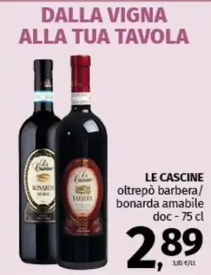 Pam LE CASCINE oltrepò barbera/ bonarda amabile doc - 75 cl offerta