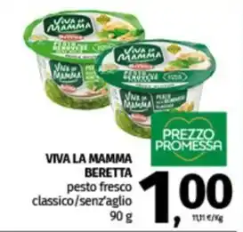 Pam VIVA LA MAMMA BERETTA pesto fresco classico/senz'aglio offerta