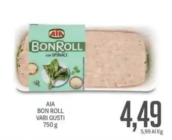 Supermercati Piccolo AIA BON ROLL VARI GUSTI 750 g offerta