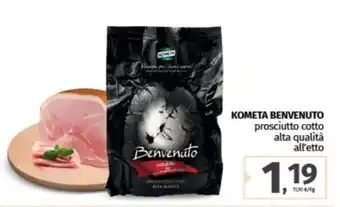 Pam KOMETA BENVENUTO prosciutto cotto alta qualità offerta