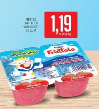 Supermercati Piccolo NESTLÉ FRUTTOLO VARI GUSTI 50 g x 4 offerta