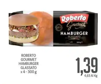 Supermercati Piccolo ROBERTO GOURMET HAMBURGER GLASSATO x 4 - 300 g offerta