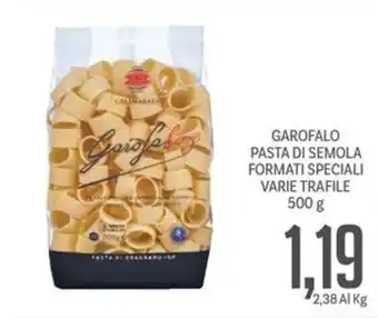 Supermercati Piccolo GAROFALO PASTA DI SEMOLA FORMATI SPECIALI VARIE TRAFILE 500 g offerta
