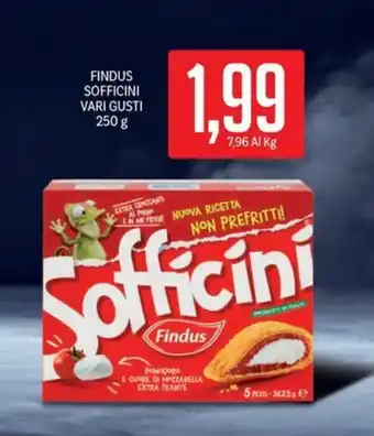 Supermercati Piccolo FINDUS SOFFICINI VARI GUSTI 250 g offerta