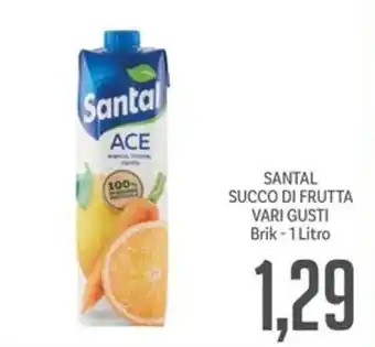 Supermercati Piccolo SANTAL SUCCO DI FRUTTA VARI GUSTI Brik - 1 Litro offerta