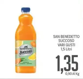 Supermercati Piccolo SAN BENEDETTO SUCCOSO VARI GUSTI 1,5 Litri offerta