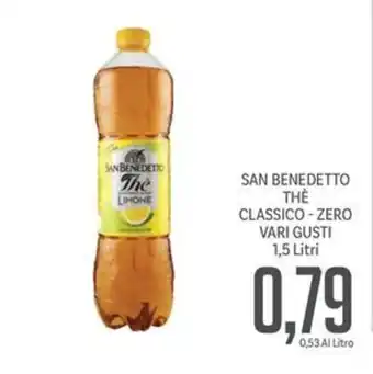 Supermercati Piccolo SAN BENEDETTO THE CLASSICO - ZERO VARI GUSTI 1,5 Litri offerta