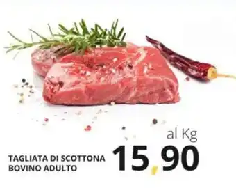 Supermercati Visotto TAGLIATA DI SCOTTONA BOVINO ADULTO offerta