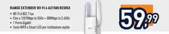 Unieuro tp-link RANGE EXTENDER WI-FI 6 AX1500 RE505X offerta