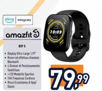 Unieuro amazfit BIP 5 offerta