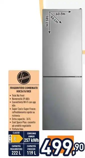 Unieuro Hoover FRIGORIFERO COMBINATO offerta