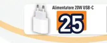 Unieuro Alimentatore 20W USB-C offerta