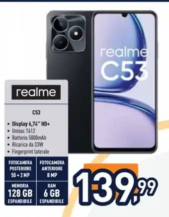 Unieuro realme C53 offerta