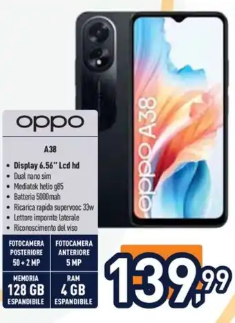Unieuro oppo A38 offerta