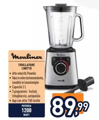 Unieuro Moulinex FRULLATORE LM871D offerta
