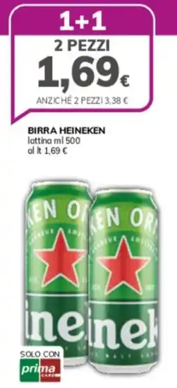 Basko BIRRA HEINEKEN lattina ml 500 offerta