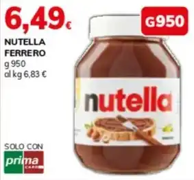 Basko NUTELLA FERRERO g 950 offerta