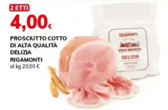 Basko PROSCIUTTO COTTO DI ALTA QUALITÀ DELIZIA RIGAMONTI offerta