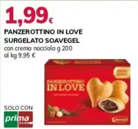 PANZEROTTINO IN LOVE SURGELATO SOAVEGEL con crema nocciola g 200