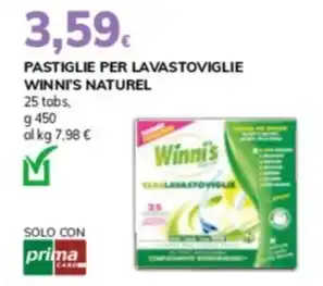 Basko PASTIGLIE PER LAVASTOVIGLIE WINNI'S NATUREL offerta